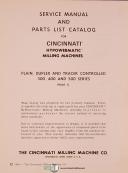 Cincinnati-Cincinnati 300, 400 and 500 Series Hypowermatic Milling Service and Parts Manual-300-400-500-Hypowermatic-Model LL-Series-07